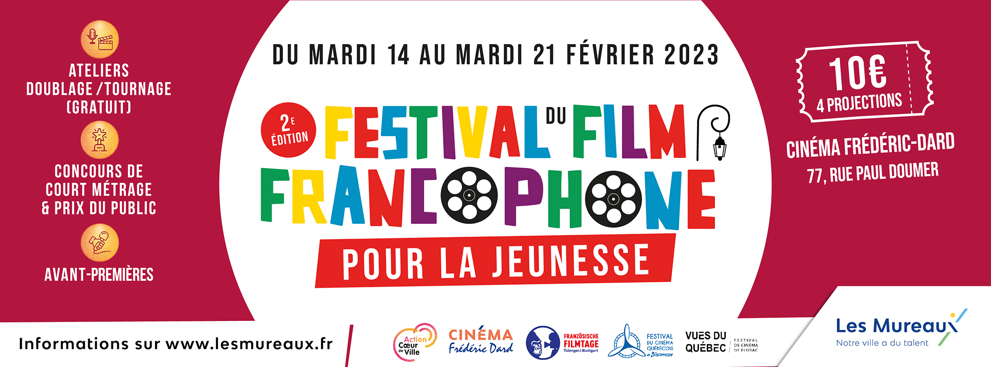 Festival du Film francophone pour la jeunesse 2023